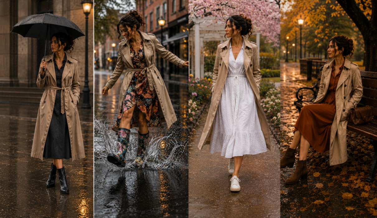 Khaki Trench Coat Outfit
