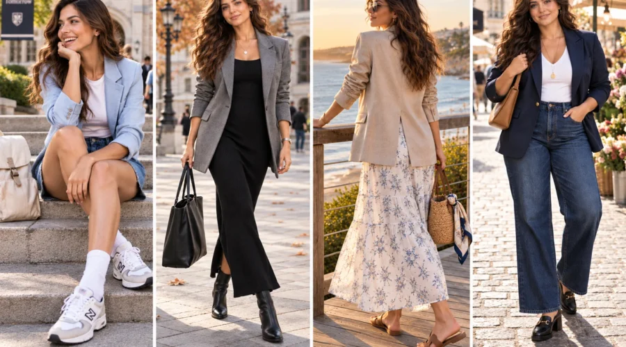 casual blazer outfits