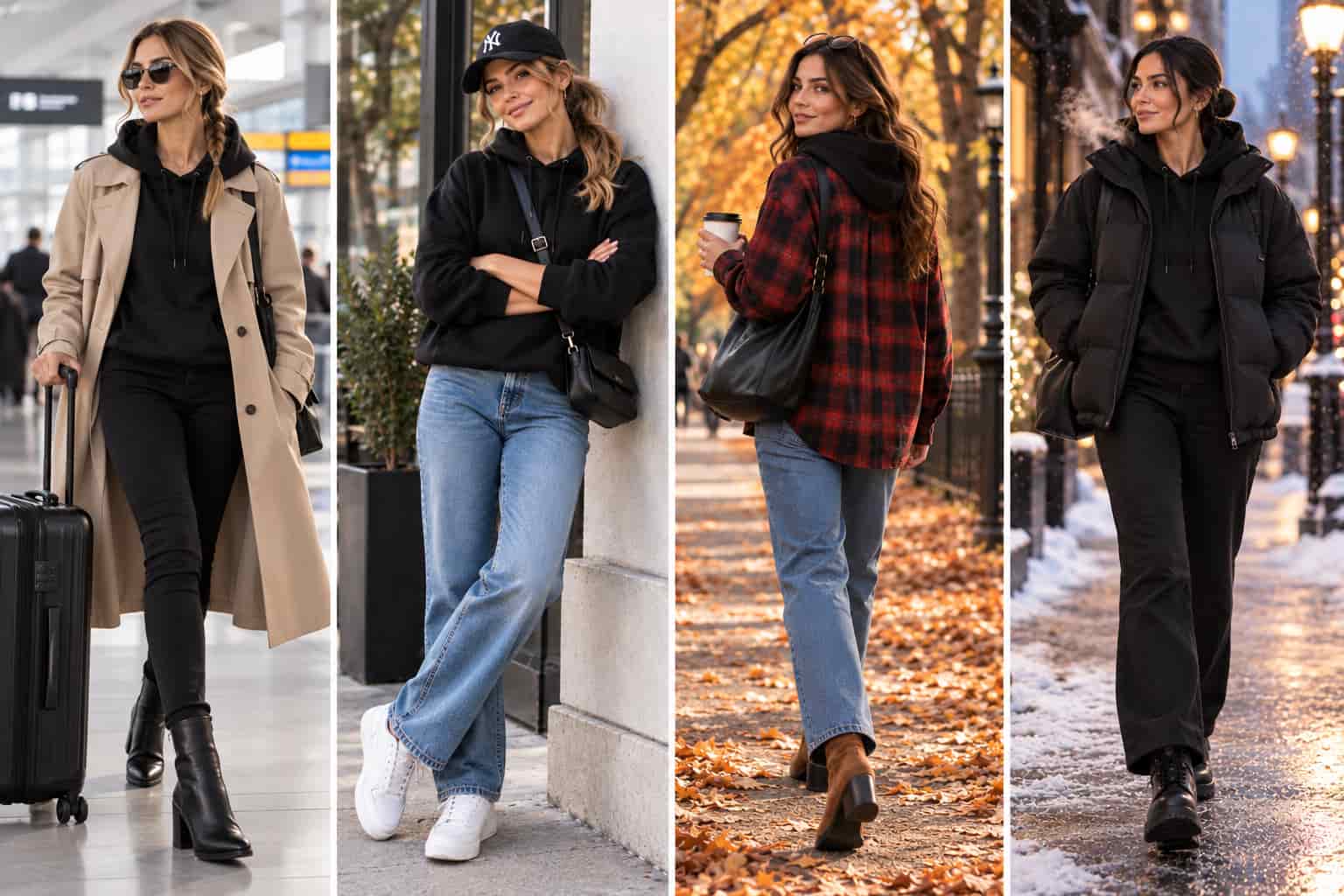 Black Hoodie Outfits: 23 Stylish Ways to Elevate Your Everyday Look